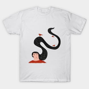 Girl and Birds T-Shirt